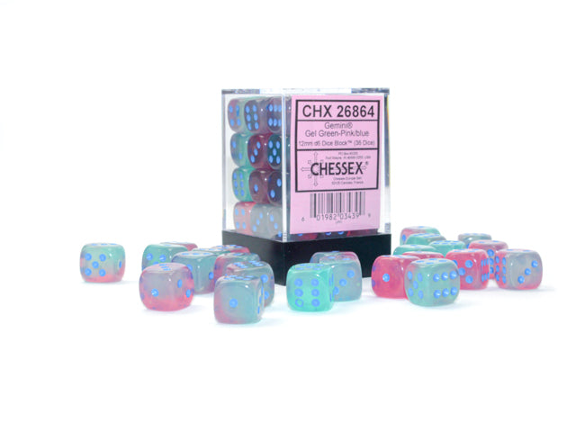 Chessex Dice - 12mm d6 Dice Block (36 Dice) | Nerdhalla Games