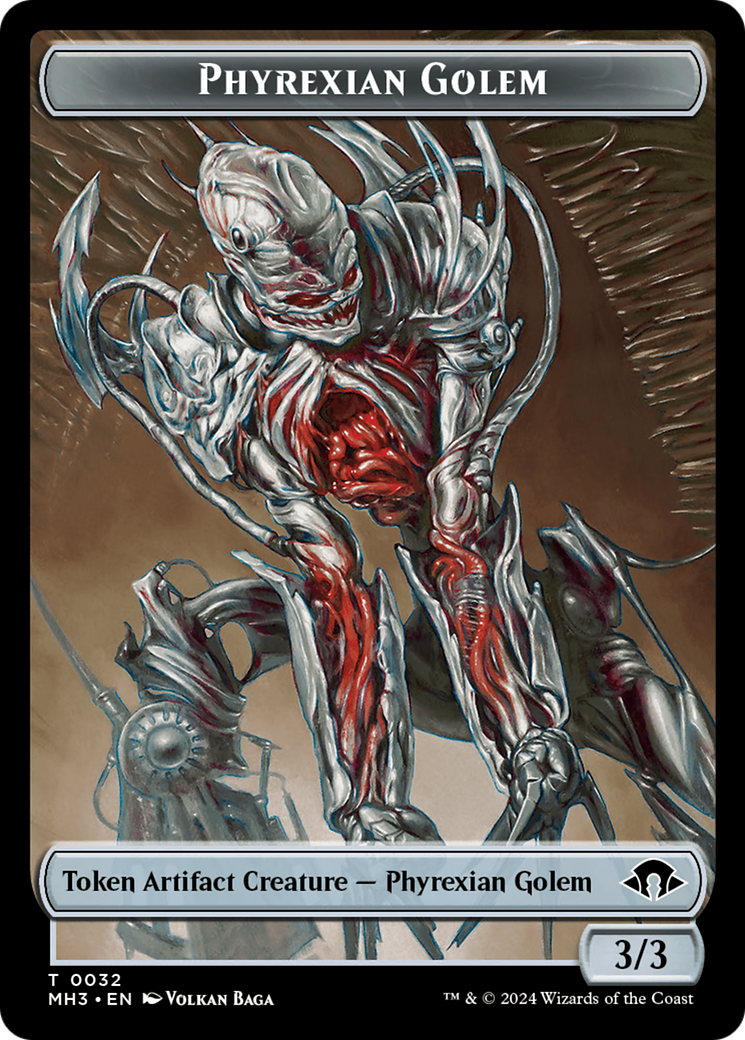 Phyrexian Golem Token [Modern Horizons 3 Tokens] | Nerdhalla Games