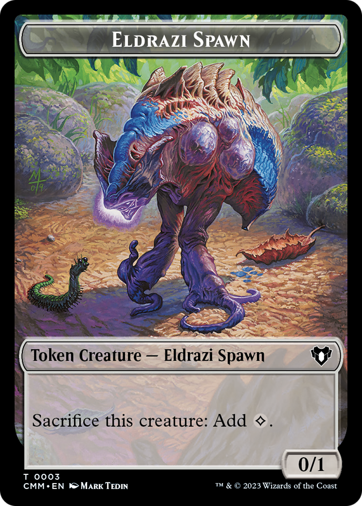 Eldrazi Spawn // Satyr Double-Sided Token [Commander Masters Tokens] | Nerdhalla Games