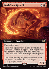 Barbflare Gremlin (Extended Art) [Duskmourn: House of Horror Commander] | Nerdhalla Games