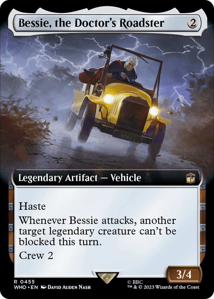 Bessie, the Doctor's Roadster (Extended Art) [Doctor Who] | Nerdhalla Games