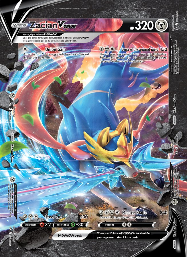 Zacian V-Union (Jumbo Card) [Sword & Shield: Black Star Promos] | Nerdhalla Games