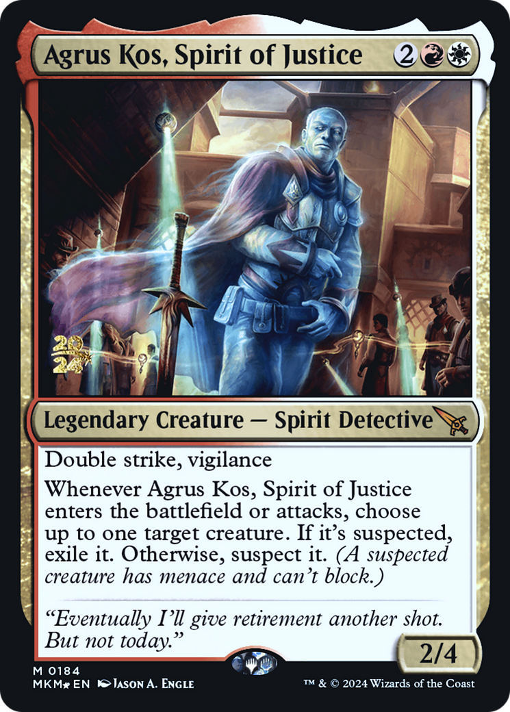 Agrus Kos, Spirit of Justice [Murders at Karlov Manor Prerelease Promos] | Nerdhalla Games