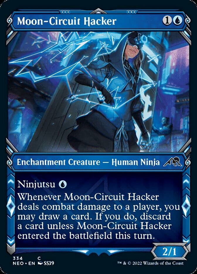 Moon-Circuit Hacker (Showcase Ninja) [Kamigawa: Neon Dynasty] | Nerdhalla Games