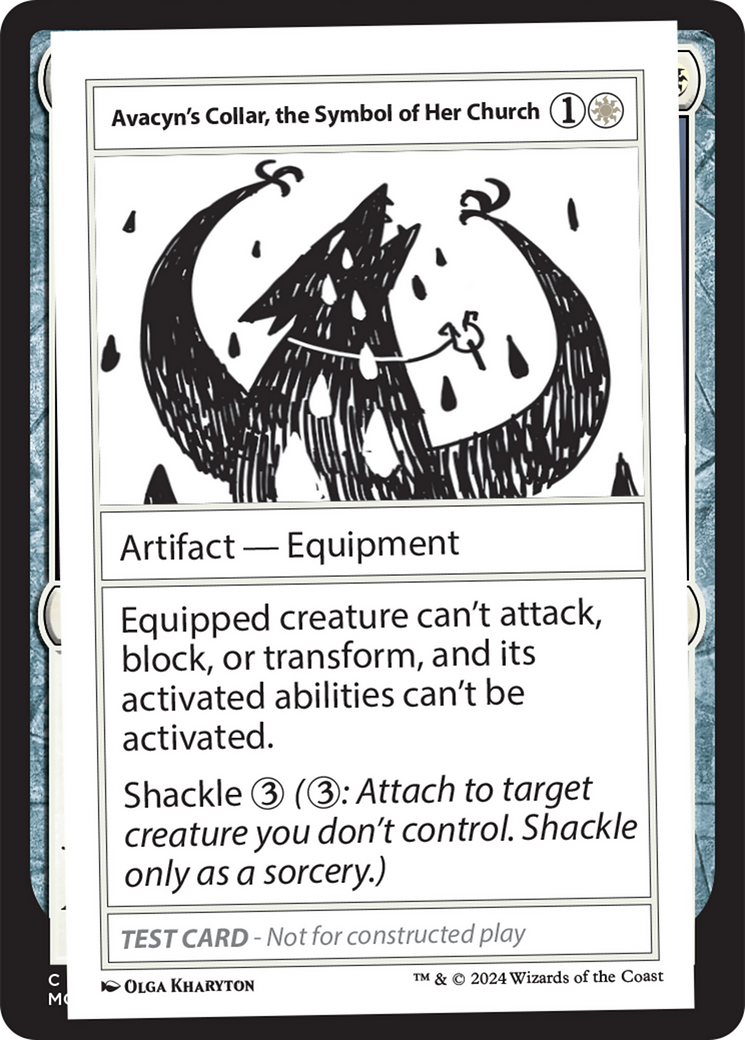 Avacyn's Collar, the Symbol of Her Church [Mystery Booster 2 Playtest Cards] | Nerdhalla Games