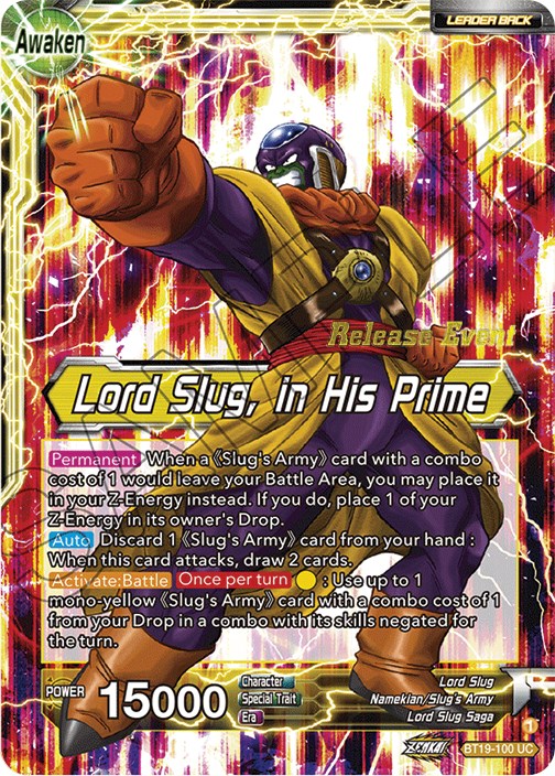 Lord Slug // Lord Slug, in His Prime (Fighter's Ambition Holiday Pack) (BT19-100) [Tournament Promotion Cards] | Nerdhalla Games