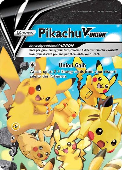 Pikachu V-UNION (SWSH139) (Celebrations) [Sword & Shield: Black Star Promos] | Nerdhalla Games