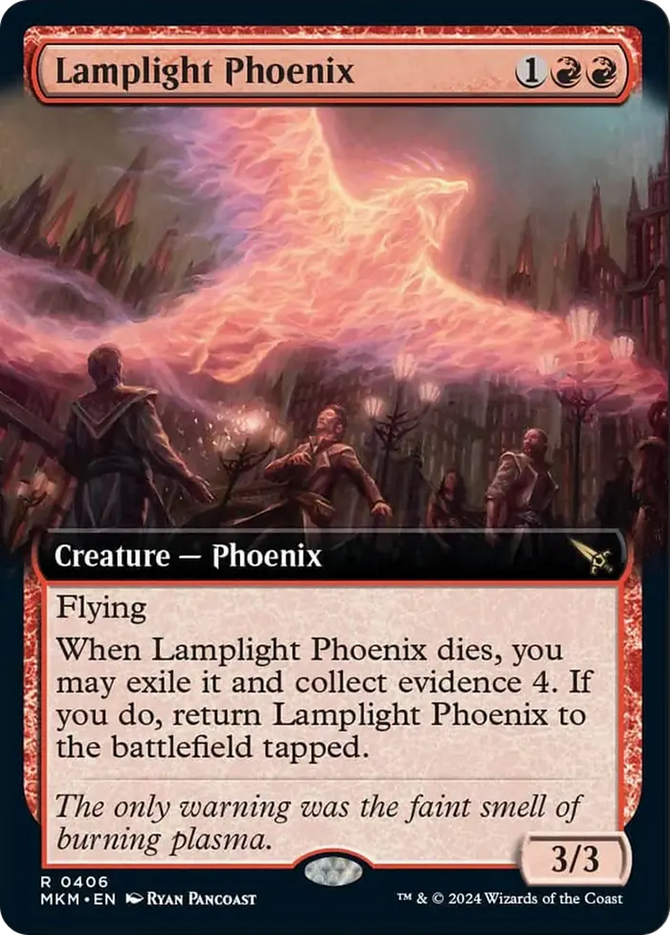 Lamplight Phoenix (Extended Art) [Murders at Karlov Manor] | Nerdhalla Games