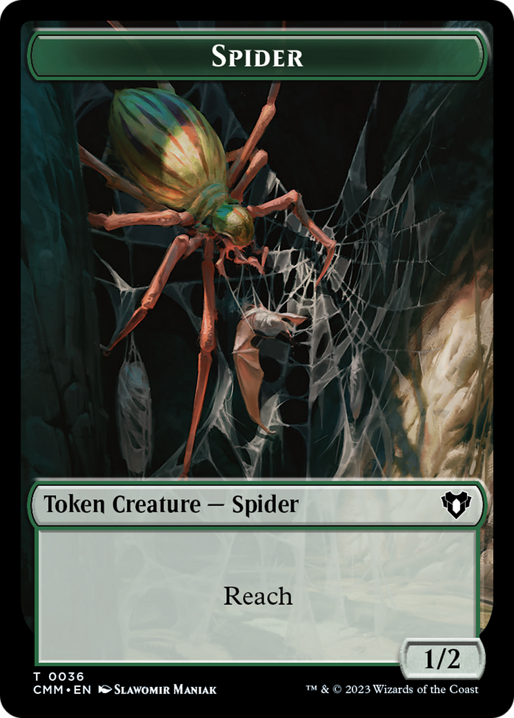 Eldrazi Scion // Spider Double-Sided Token [Commander Masters Tokens] | Nerdhalla Games