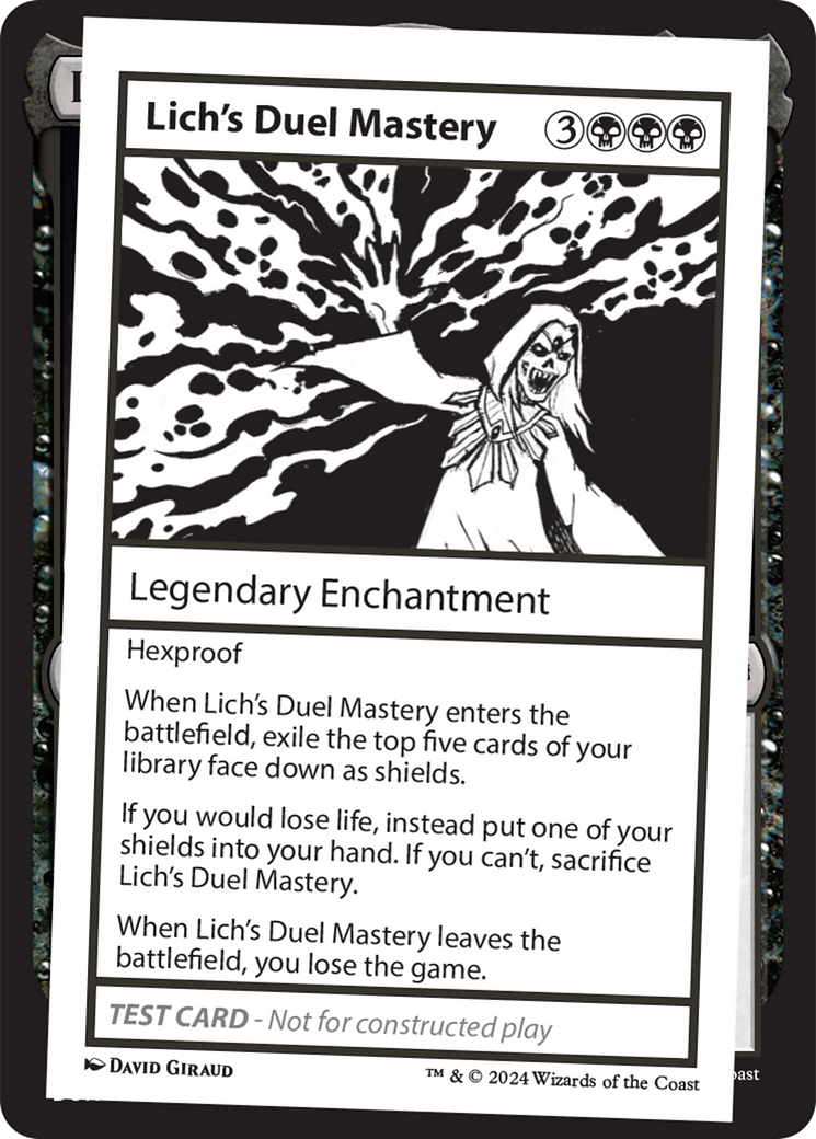 Lich's Duel Mastery [Mystery Booster 2 Playtest Cards] | Nerdhalla Games