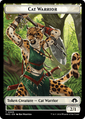 Cat Warrior // Energy Reserve Double-Sided Token [Modern Horizons 3 Tokens] | Nerdhalla Games