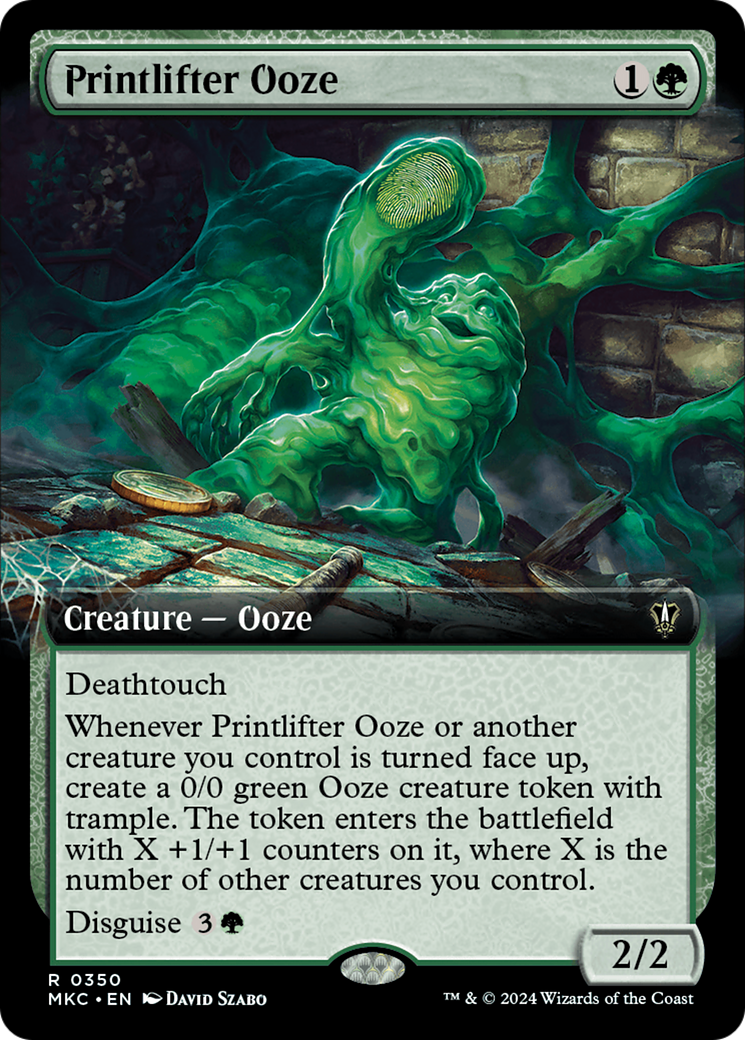 Printlifter Ooze (Extended Art) [Murders at Karlov Manor Commander] | Nerdhalla Games