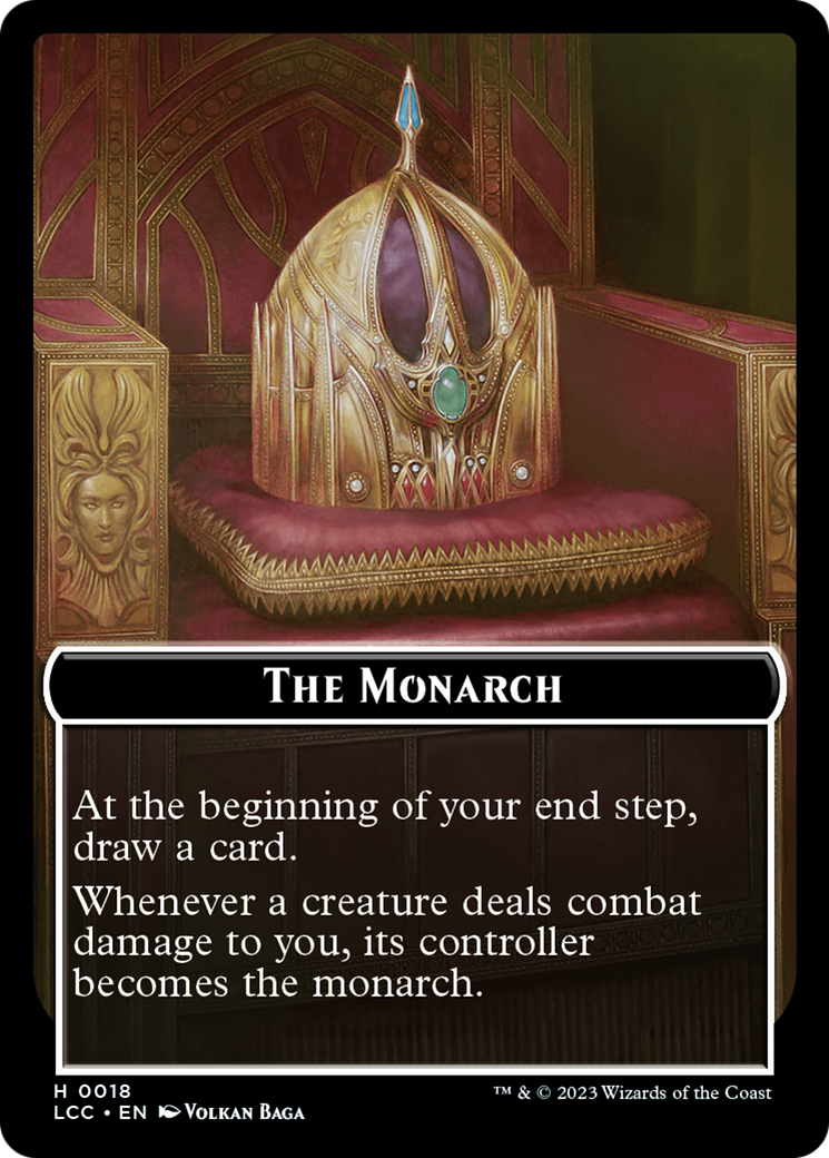 The Monarch // Pirate Double-Sided Token [The Lost Caverns of Ixalan Commander Tokens] | Nerdhalla Games