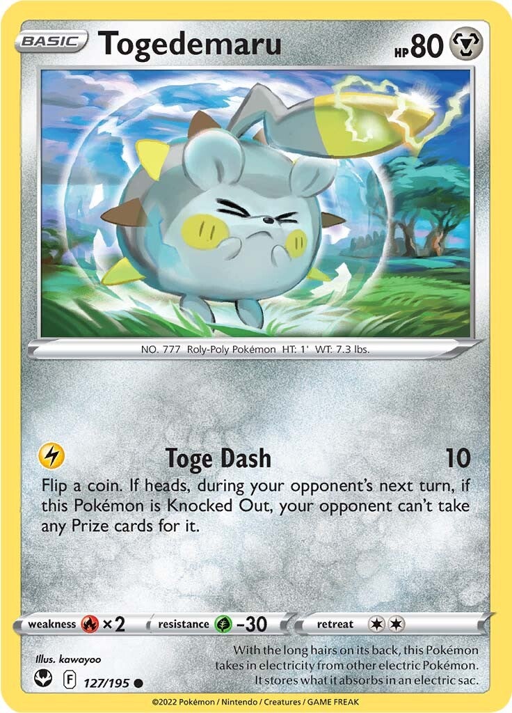 Togedemaru (127/195) [Sword & Shield: Silver Tempest] | Nerdhalla Games