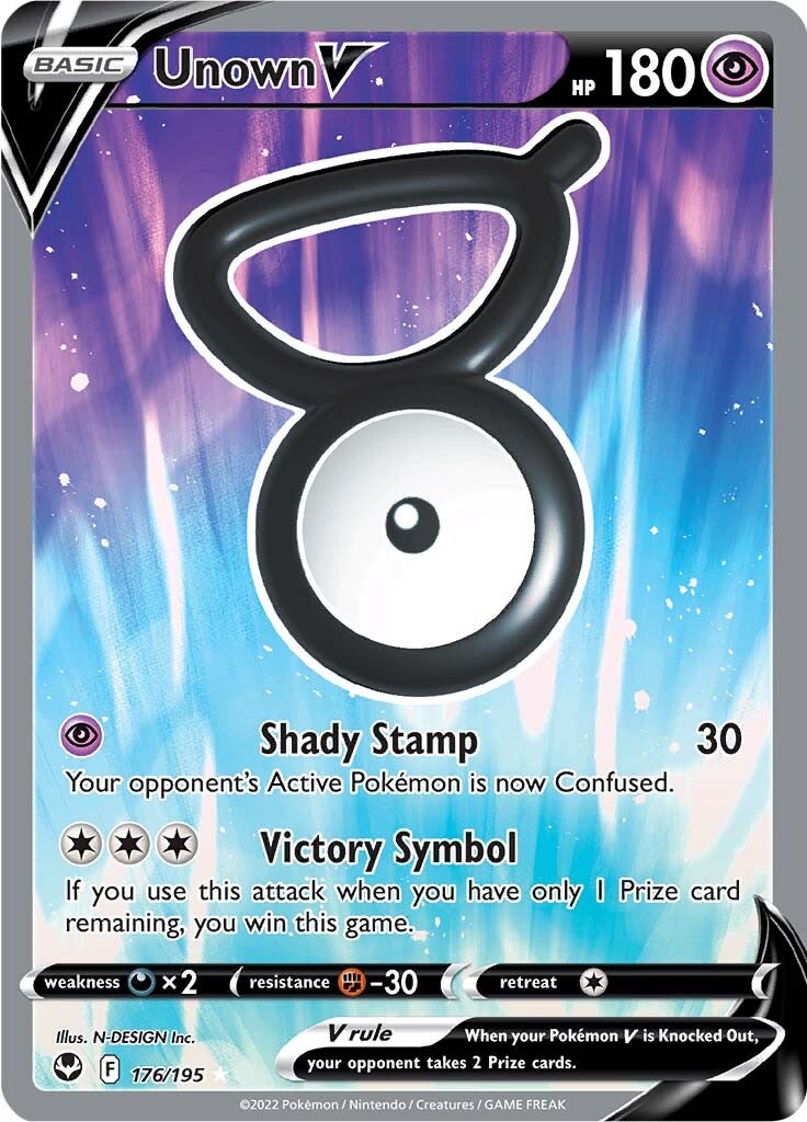 Unown V (176/195) [Sword & Shield: Silver Tempest] | Nerdhalla Games