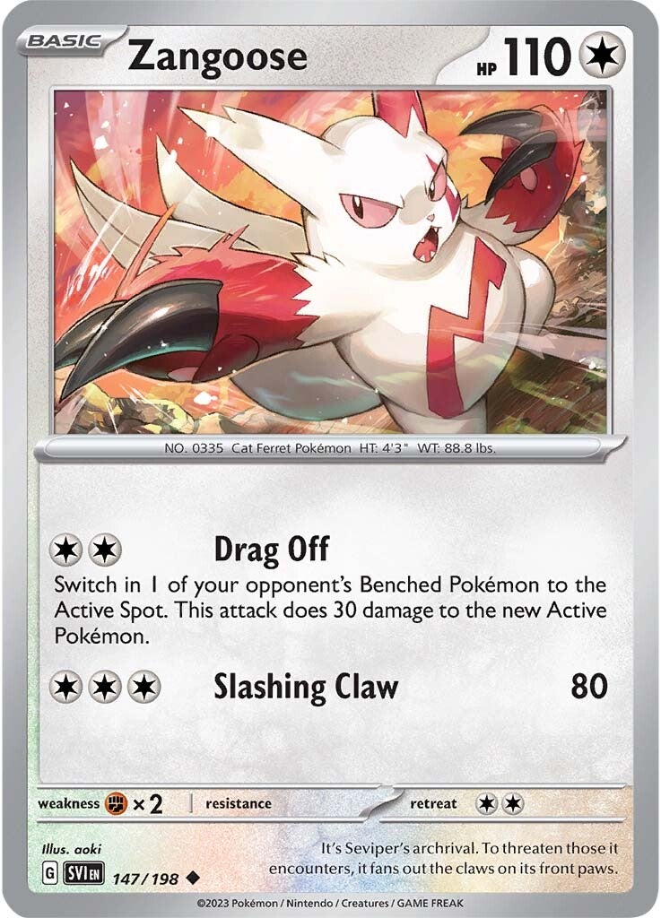 Zangoose (147/198) [Scarlet & Violet: Base Set] | Nerdhalla Games