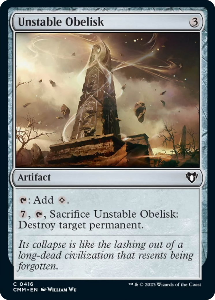 Unstable Obelisk [Commander Masters] | Nerdhalla Games