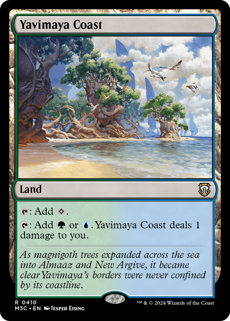 Yavimaya Coast (Ripple Foil) [Modern Horizons 3 Commander] | Nerdhalla Games