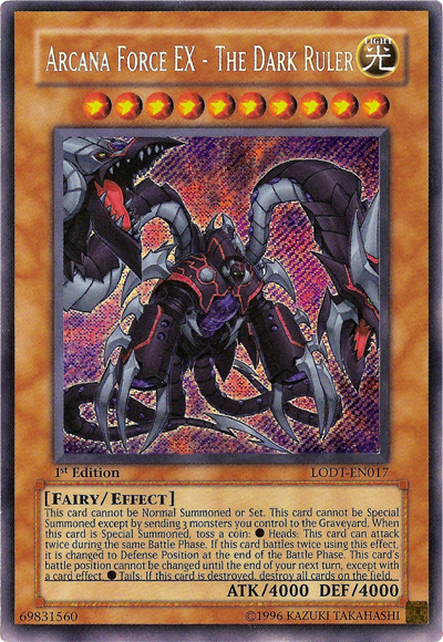 Arcana Force EX - The Dark Ruler [LODT-EN017] Secret Rare | Nerdhalla Games