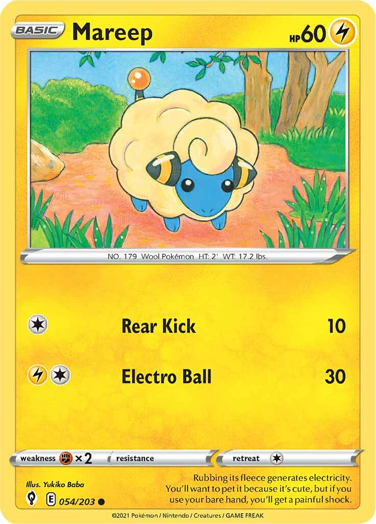 Mareep (054/203) [Sword & Shield: Evolving Skies] | Nerdhalla Games