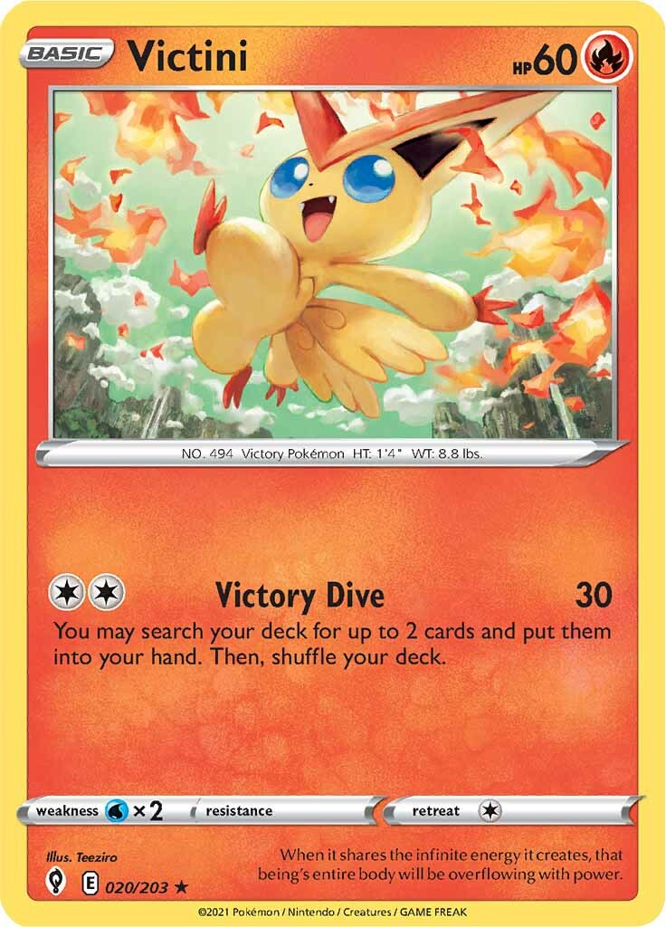 Victini (020/203) [Sword & Shield: Evolving Skies] | Nerdhalla Games