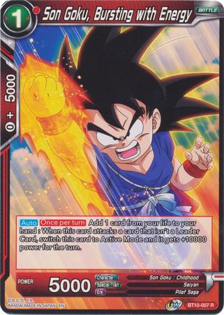 Son Goku, Bursting with Energy (BT10-007) [Rise of the Unison Warrior 2nd Edition] | Nerdhalla Games