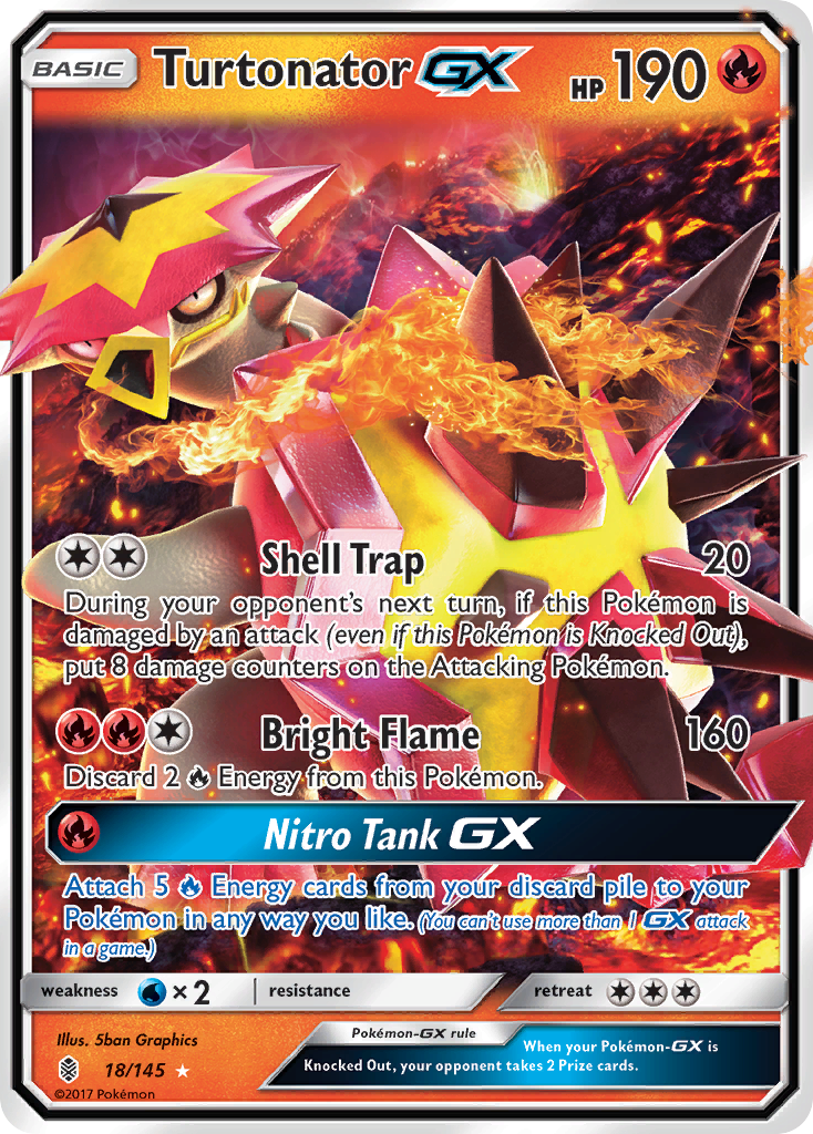 Turtonator GX (18/145) [Sun & Moon: Guardians Rising] | Nerdhalla Games