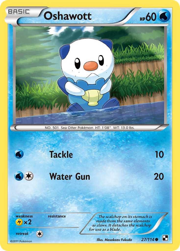 Oshawott (27/114) [Alternate Art Promos] | Nerdhalla Games