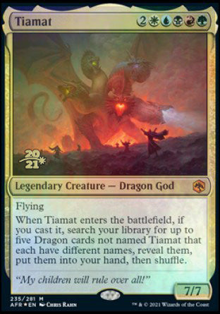 Tiamat [Dungeons & Dragons: Adventures in the Forgotten Realms Prerelease Promos] | Nerdhalla Games