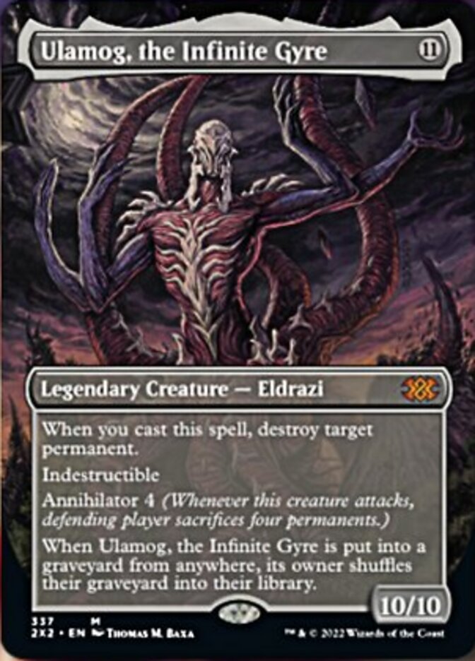 Ulamog, the Infinite Gyre (Borderless Alternate Art) [Double Masters 2022] | Nerdhalla Games