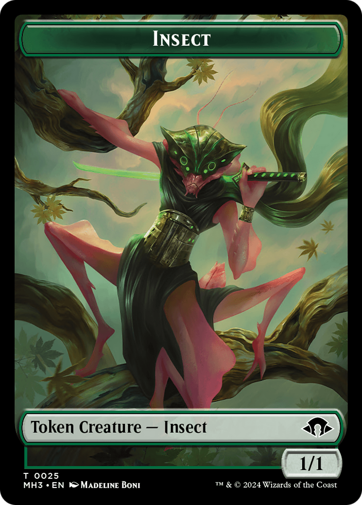 Insect Token (0025) [Modern Horizons 3 Tokens] | Nerdhalla Games