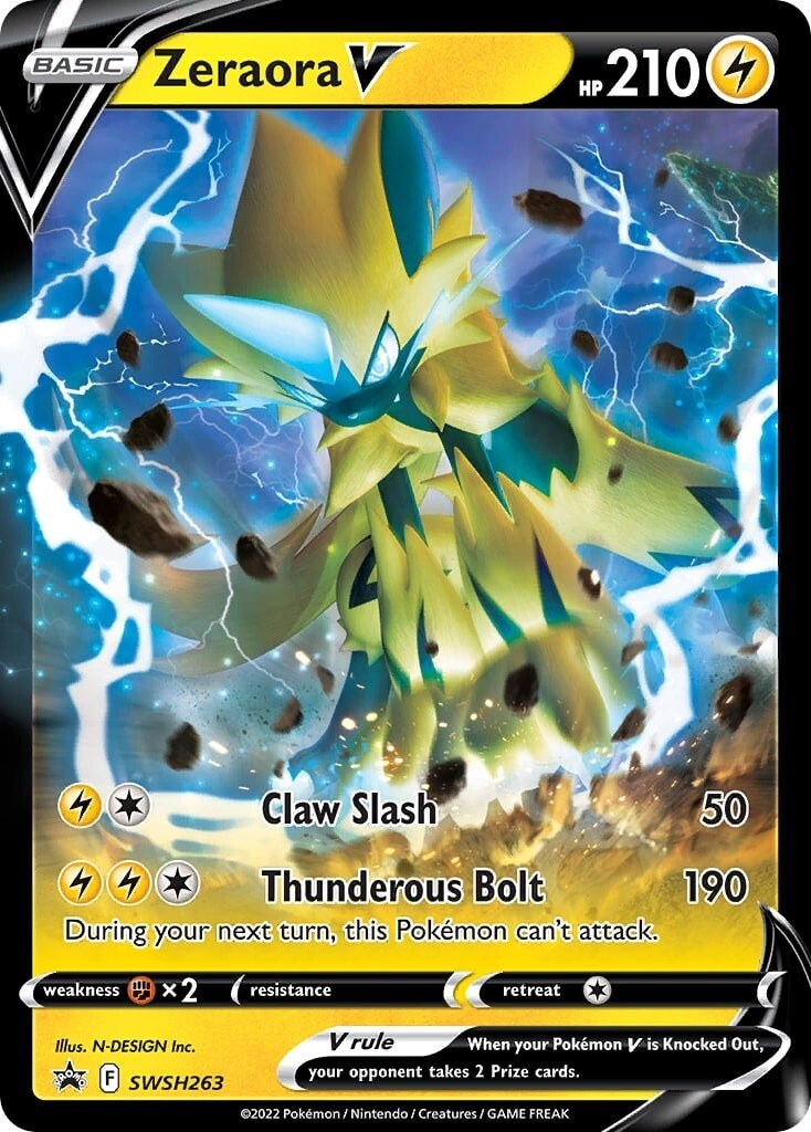 Zeraora V (SWSH263) [Sword & Shield: Black Star Promos] | Nerdhalla Games