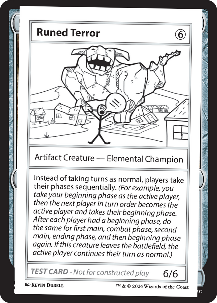 Runed Terror [Mystery Booster 2 Playtest Cards] | Nerdhalla Games