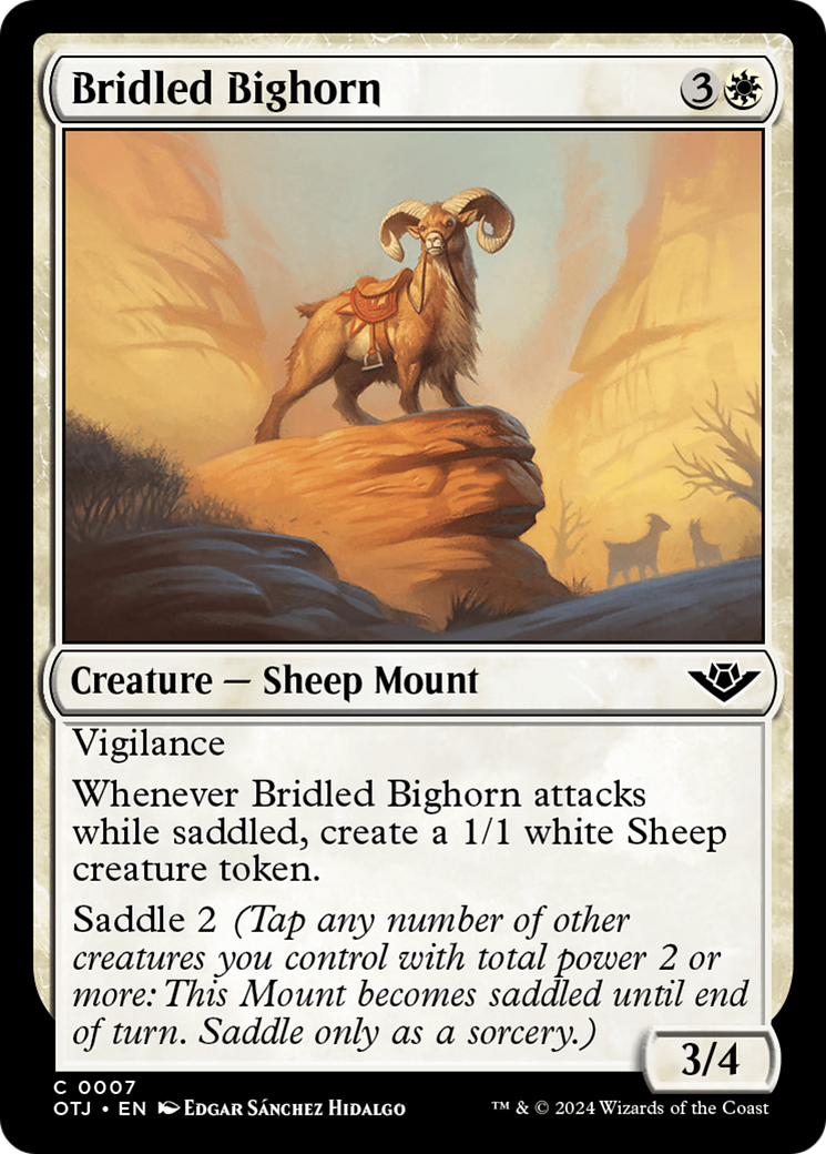 Bridled Bighorn [Outlaws of Thunder Junction] | Nerdhalla Games