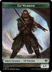 Elf Warrior // Cleric Double-Sided Token [Commander Masters Tokens] | Nerdhalla Games