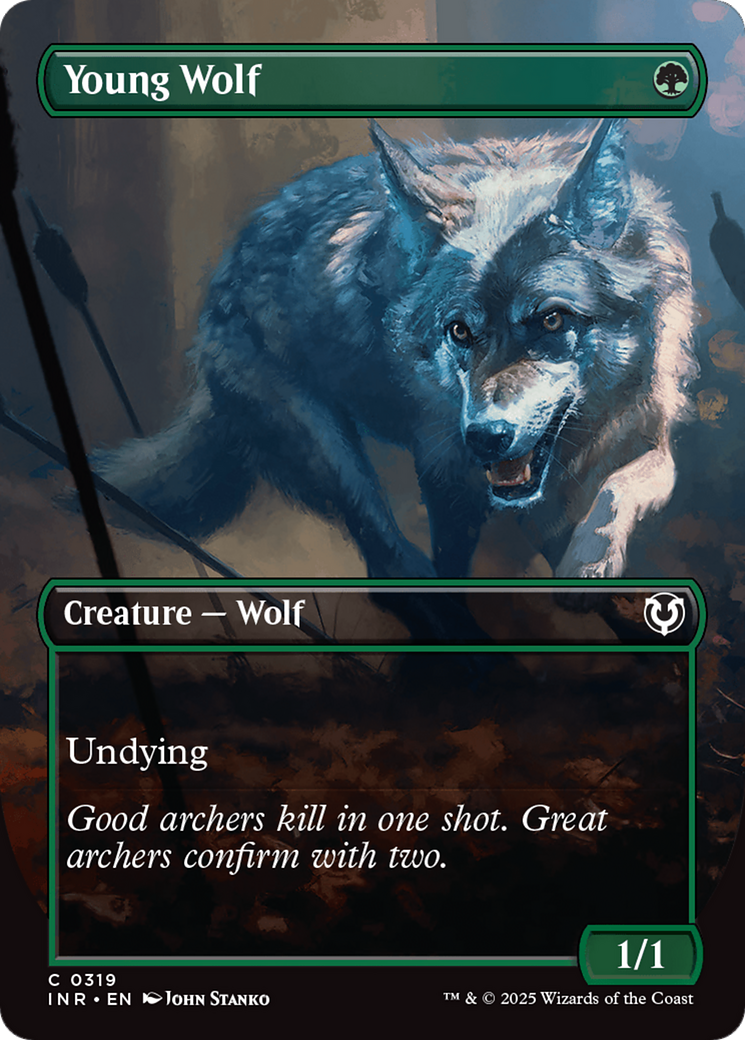 Young Wolf (Borderless) [Innistrad Remastered] | Nerdhalla Games