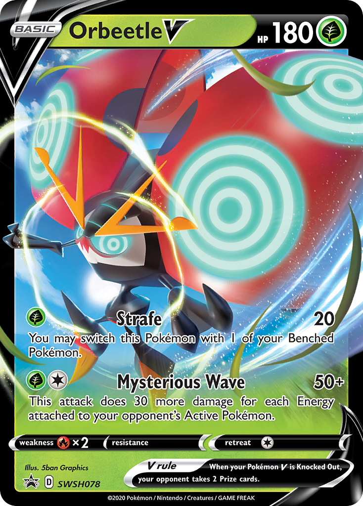 Orbeetle V (SWSH078) (Jumbo Card) [Sword & Shield: Black Star Promos] | Nerdhalla Games