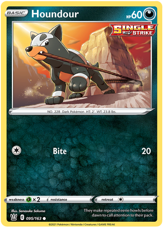 Houndour (095/163) [Sword & Shield: Battle Styles] | Nerdhalla Games