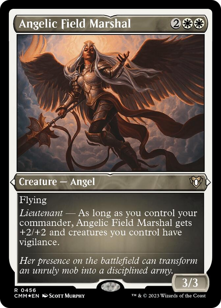 Angelic Field Marshal (Foil Etched) [Commander Masters] | Nerdhalla Games