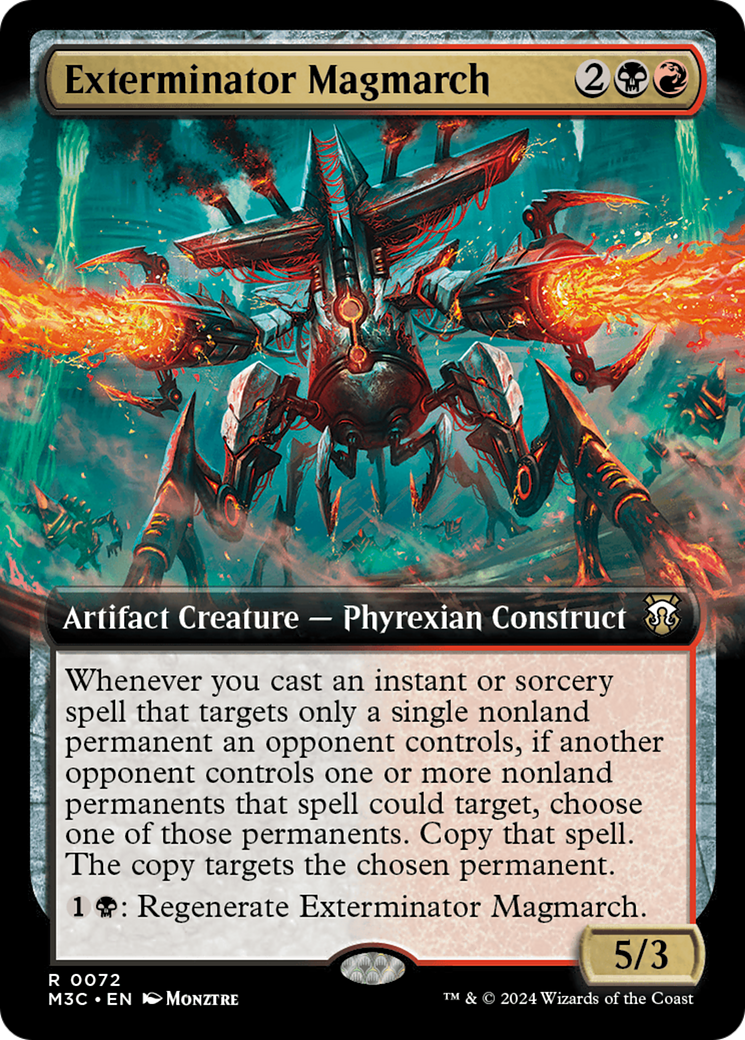 Exterminator Magmarch (Extended Art) (Ripple Foil) [Modern Horizons 3 Commander] | Nerdhalla Games