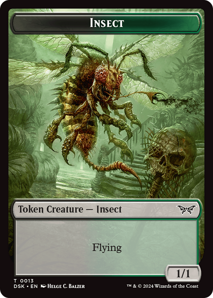 Insect (0013) Token [Duskmourn: House of Horror Tokens] | Nerdhalla Games