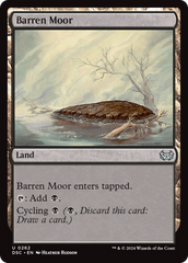 Barren Moor [Duskmourn: House of Horror Commander] | Nerdhalla Games