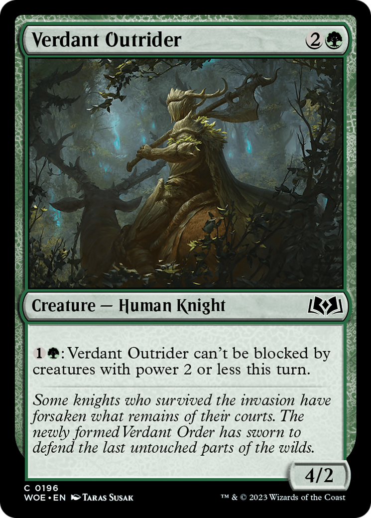 Verdant Outrider [Wilds of Eldraine] | Nerdhalla Games