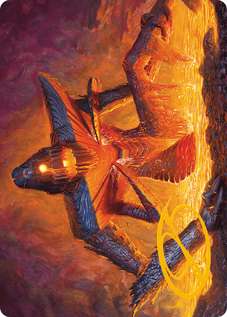 Molten Gatekeeper Art Card (Gold-Stamped Signature) [Modern Horizons 3 Art Series] | Nerdhalla Games