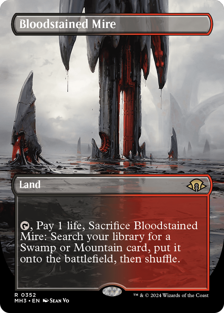 Bloodstained Mire (Borderless) [Modern Horizons 3] | Nerdhalla Games