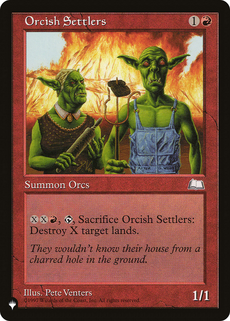 Orcish Settlers [The List Reprints] | Nerdhalla Games