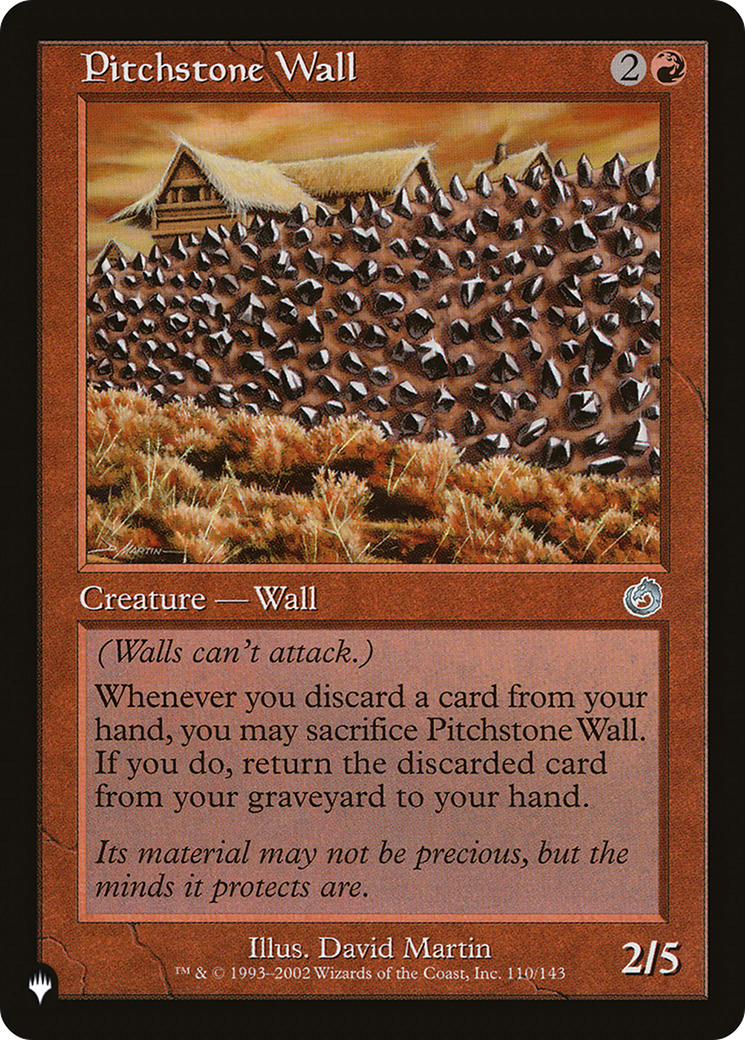 Pitchstone Wall [The List Reprints] | Nerdhalla Games