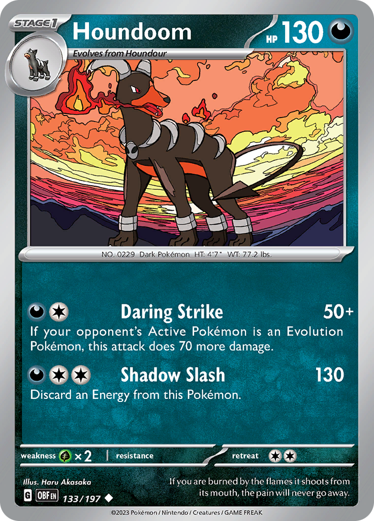 Houndoom (133/197) [Scarlet & Violet: Obsidian Flames] | Nerdhalla Games