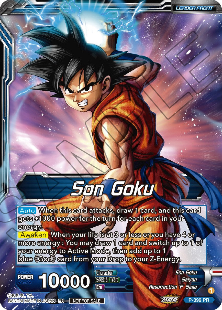 Son Goku // Super Saiyan Blue Son Goku Returns (P-399) [Promotion Cards] | Nerdhalla Games