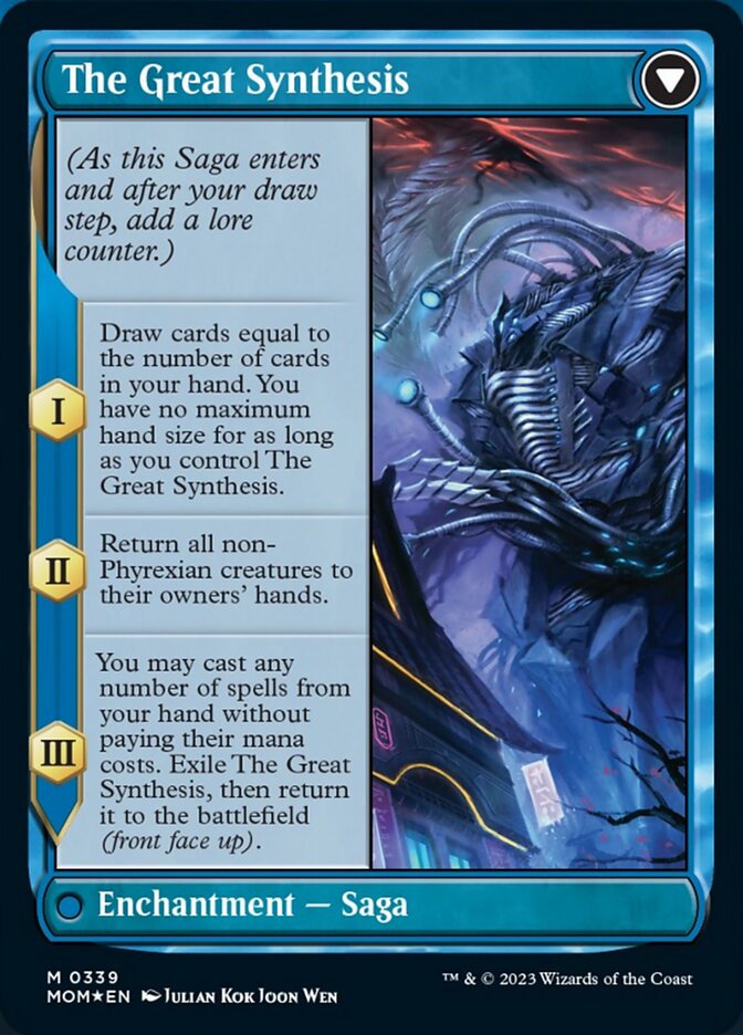 Jin-Gitaxias // The Great Synthesis (Borderless Alternate Art) [March of the Machine] | Nerdhalla Games